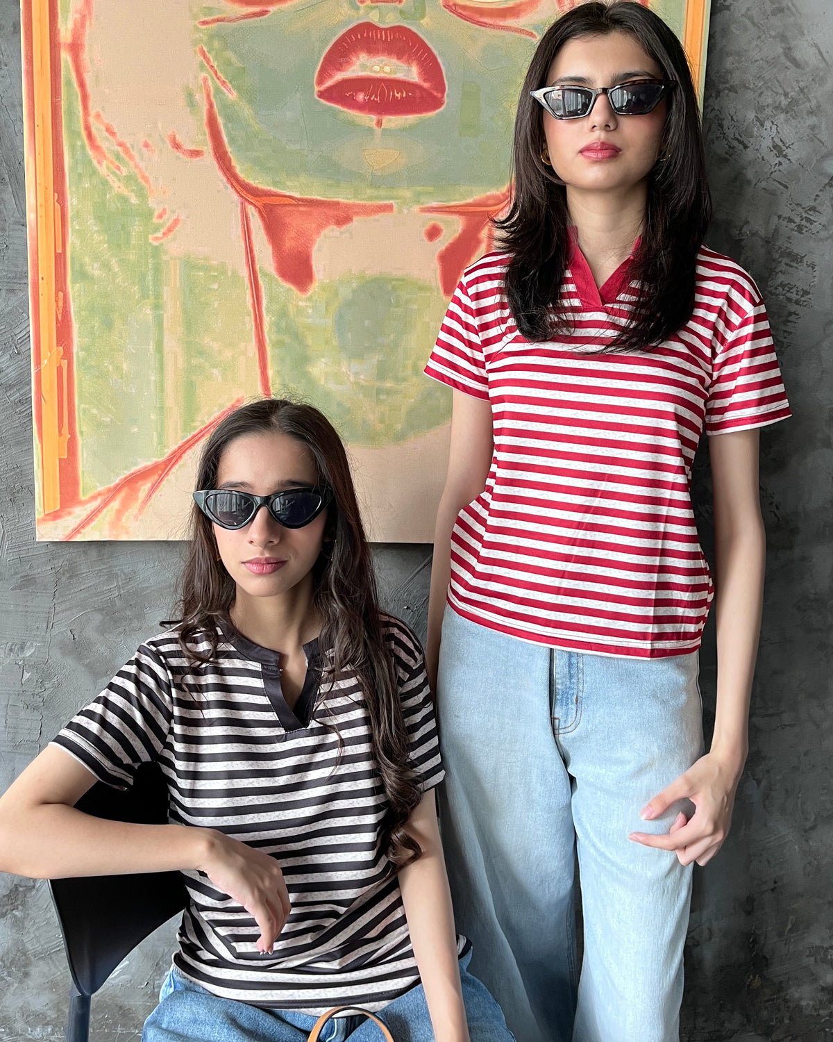 Scarlett Stripe Tee