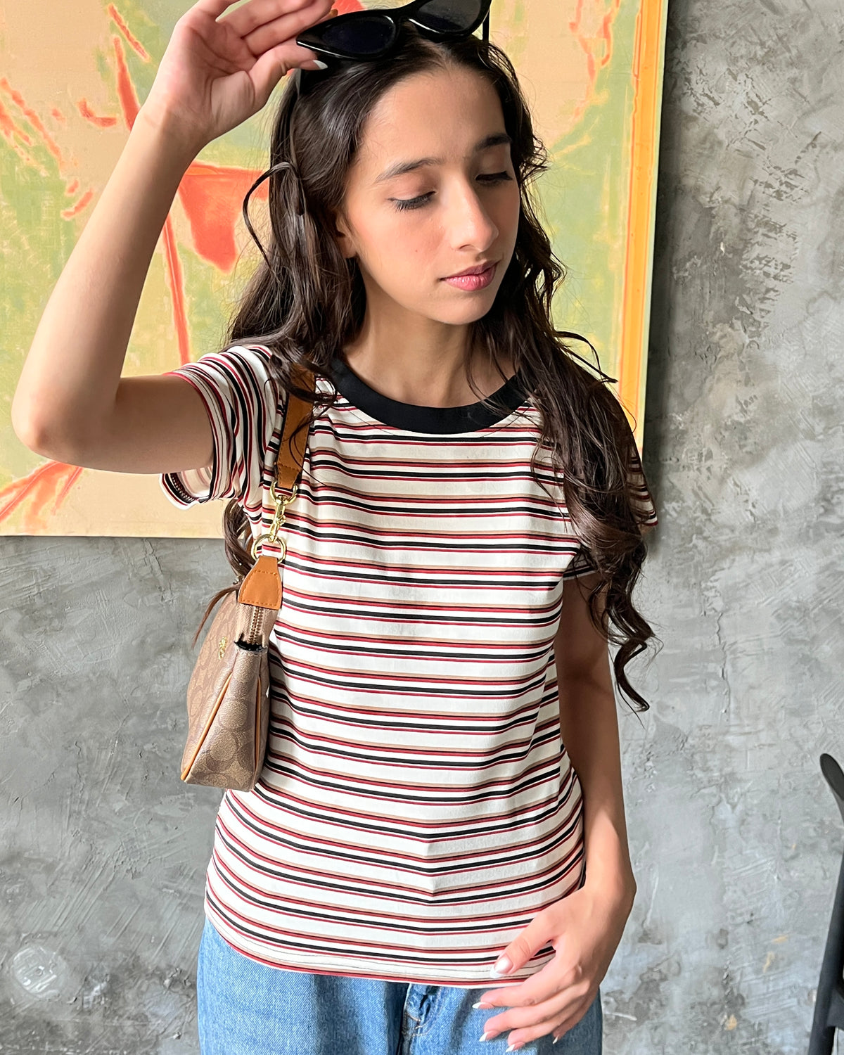Contrast tee