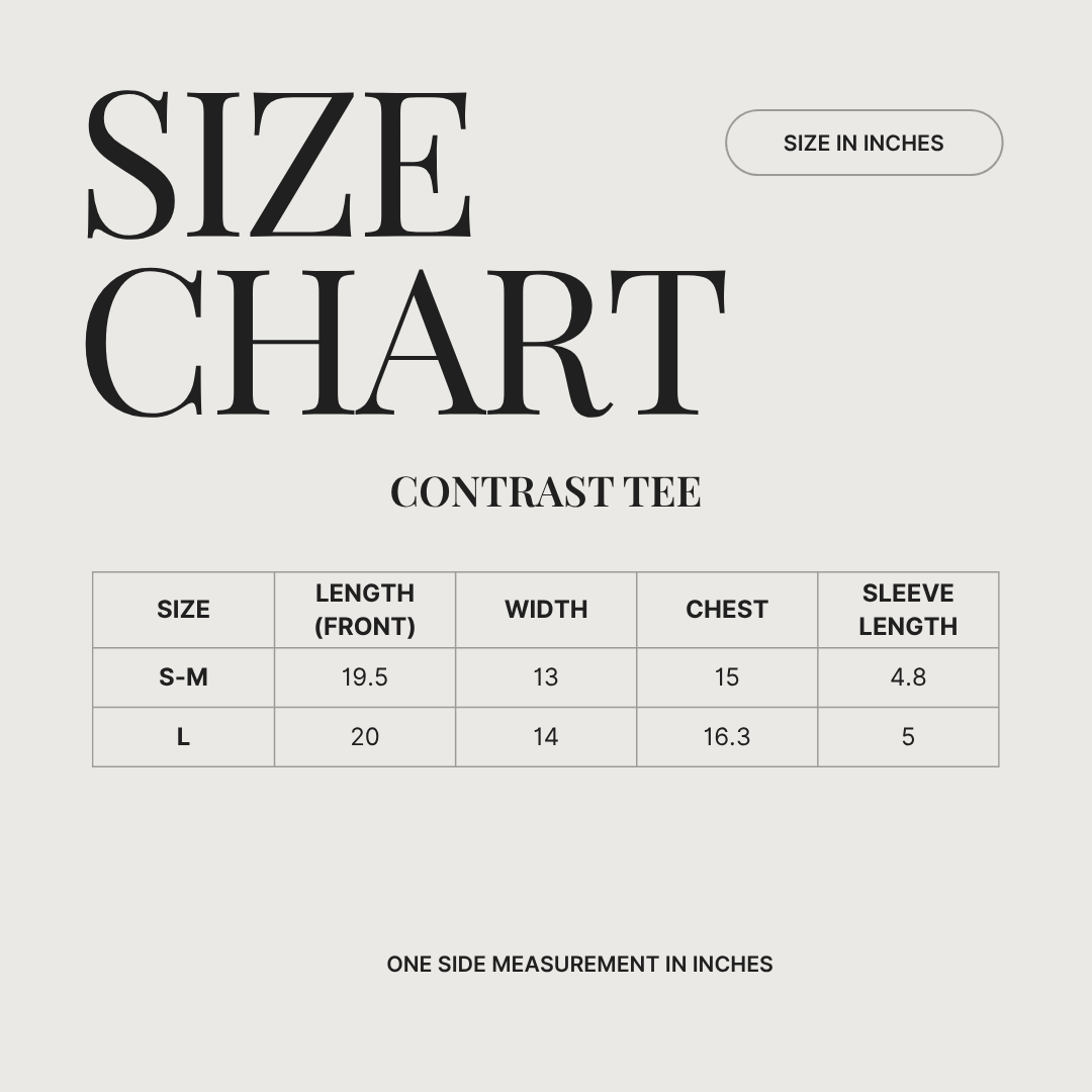 Contrast tee