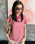 Scarlett Stripe Tee