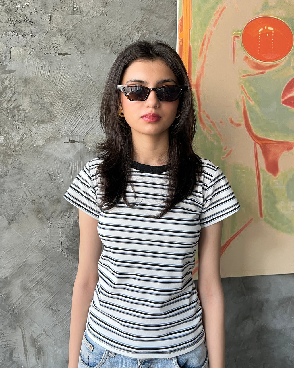 Contrast tee