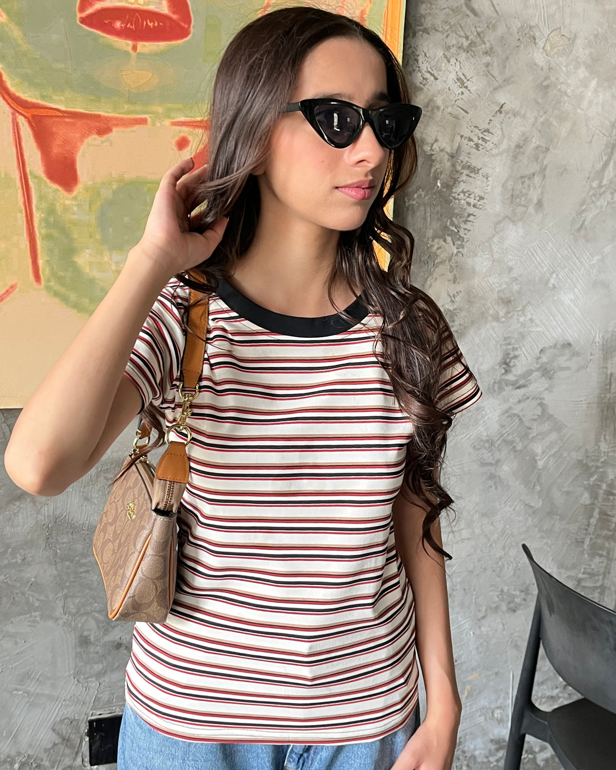 Contrast tee