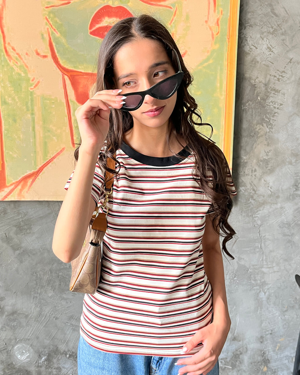 Contrast tee