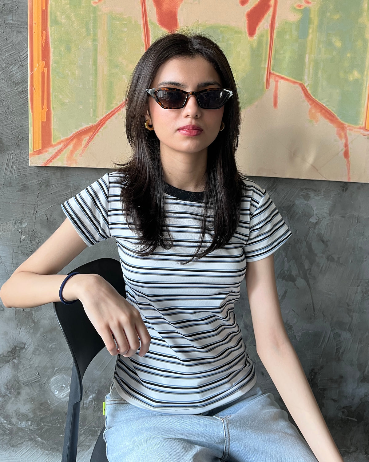 Contrast tee