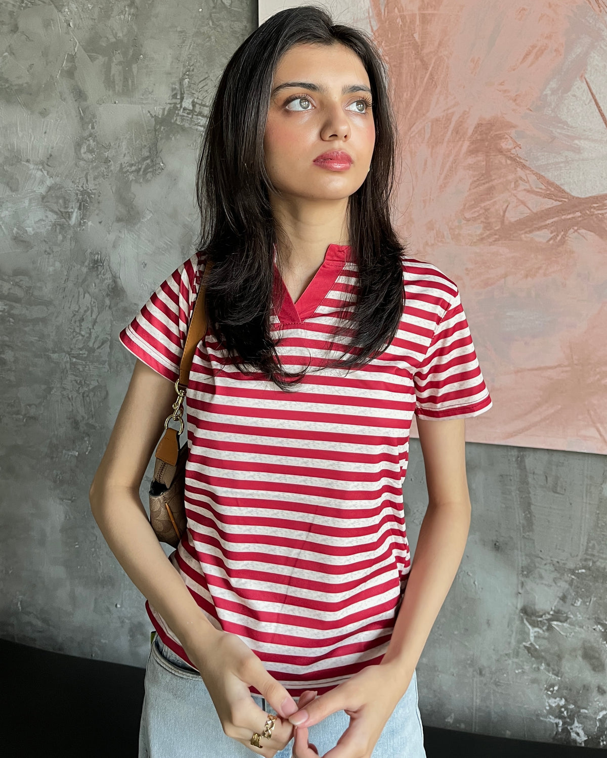 Scarlett Stripe Tee