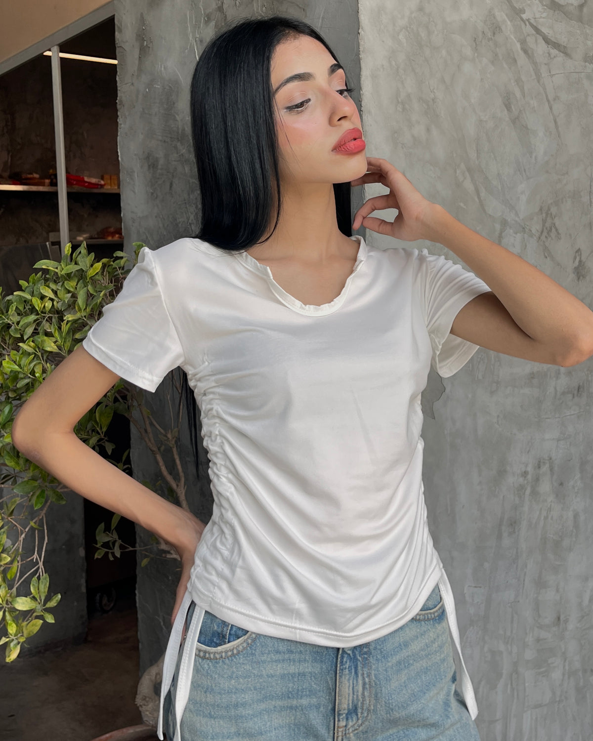 Ruched Side Tee