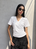 Cross Wrap Rib Tee
