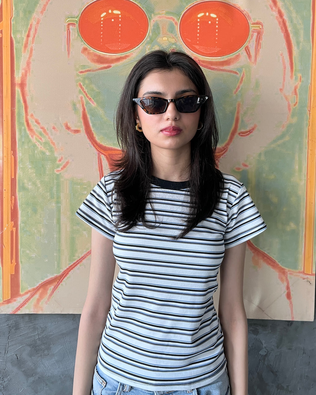 Contrast tee
