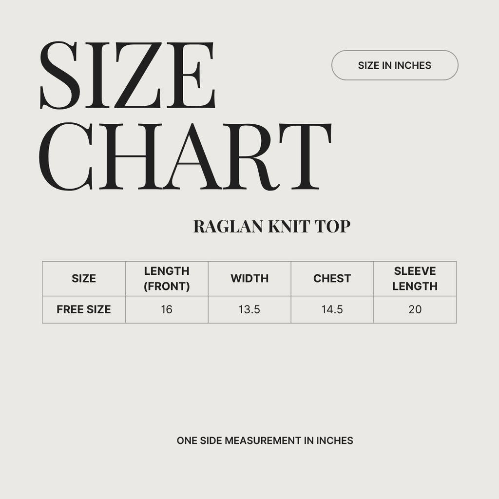 Raglan Knit Top