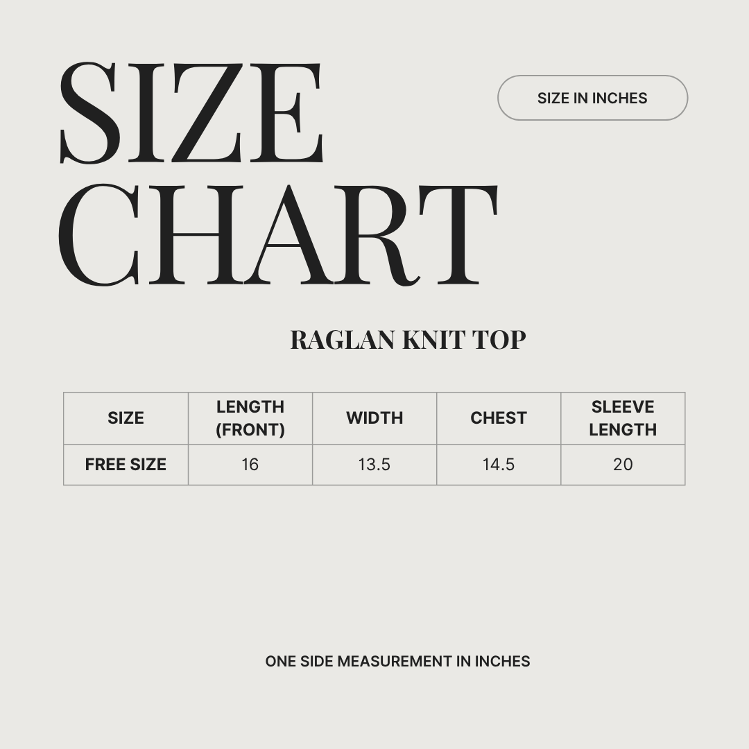 Raglan Knit Top
