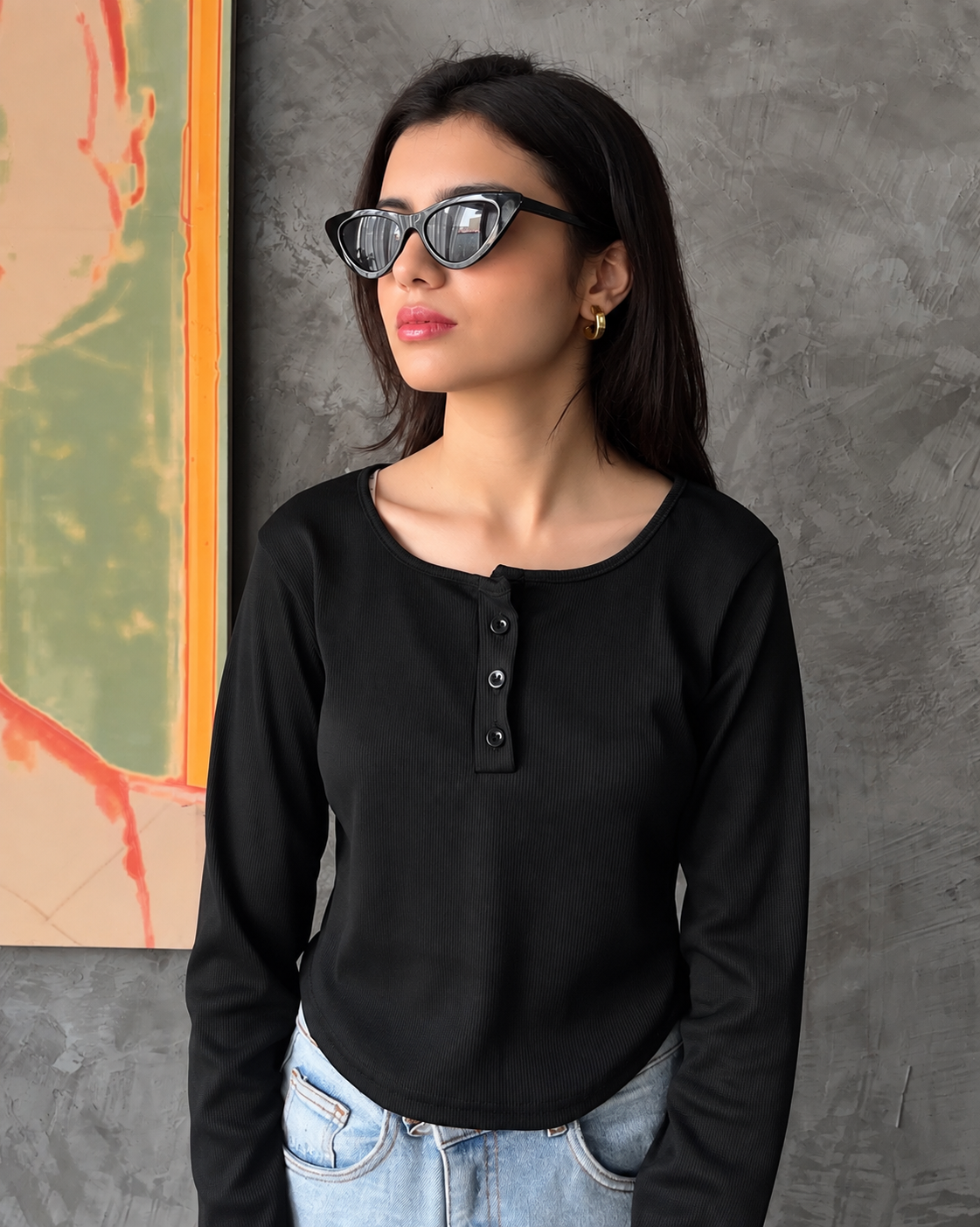 Everyday Henley Top