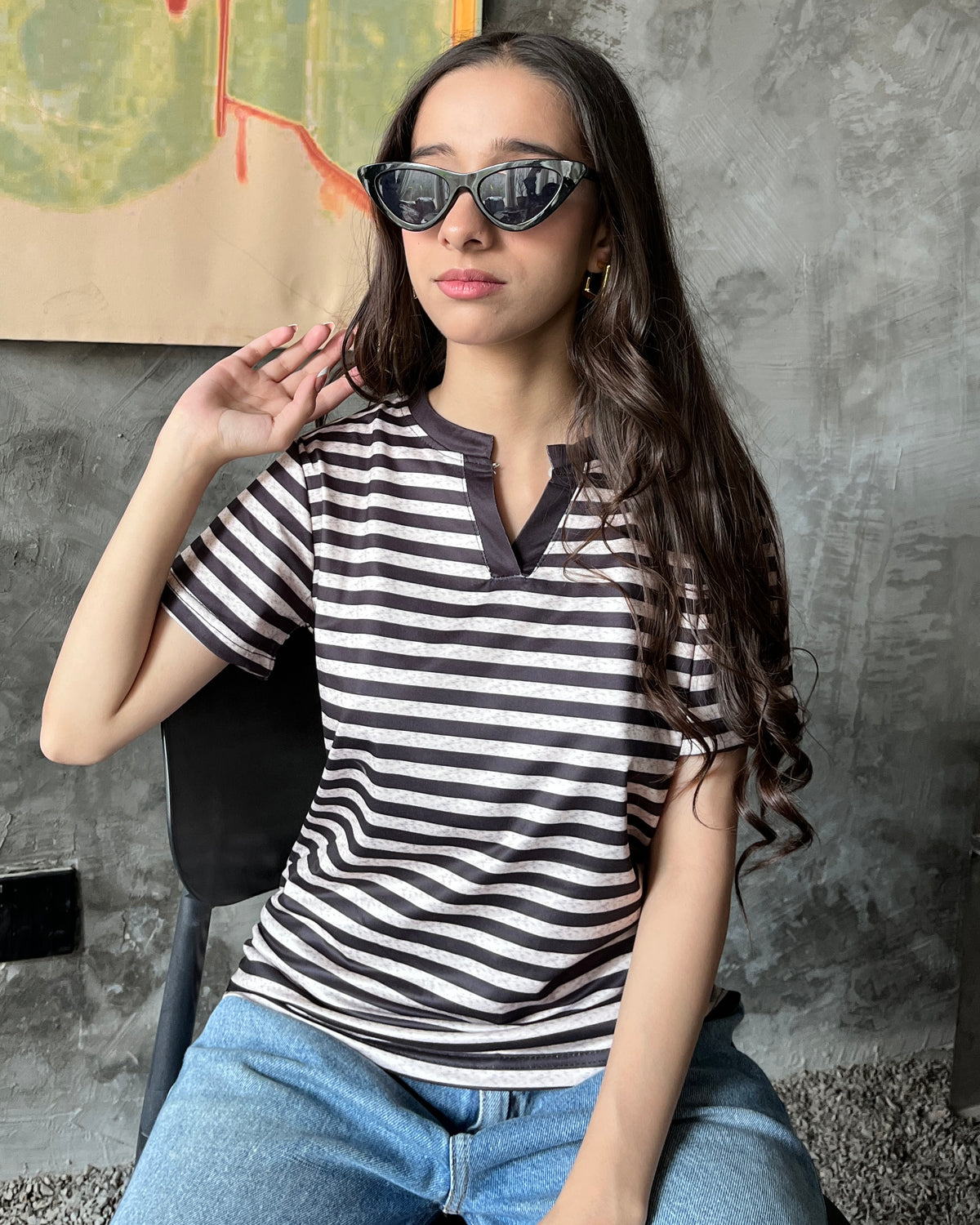 Scarlett Stripe Tee