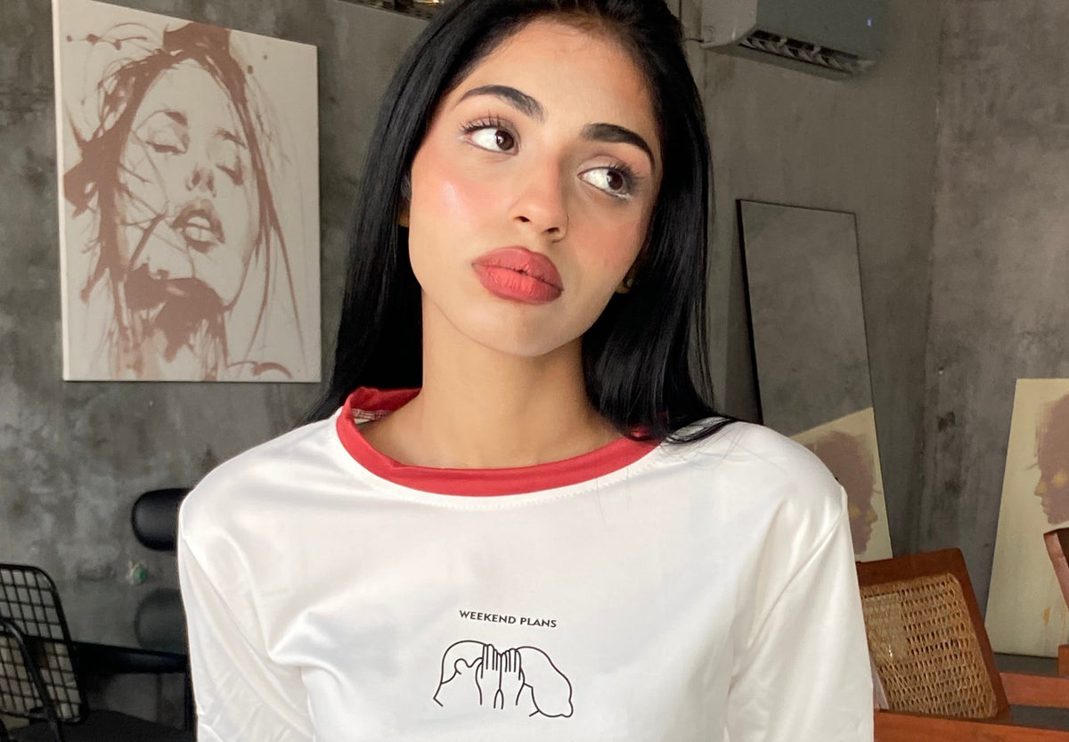 Weekend Contrast Tee (Free size)