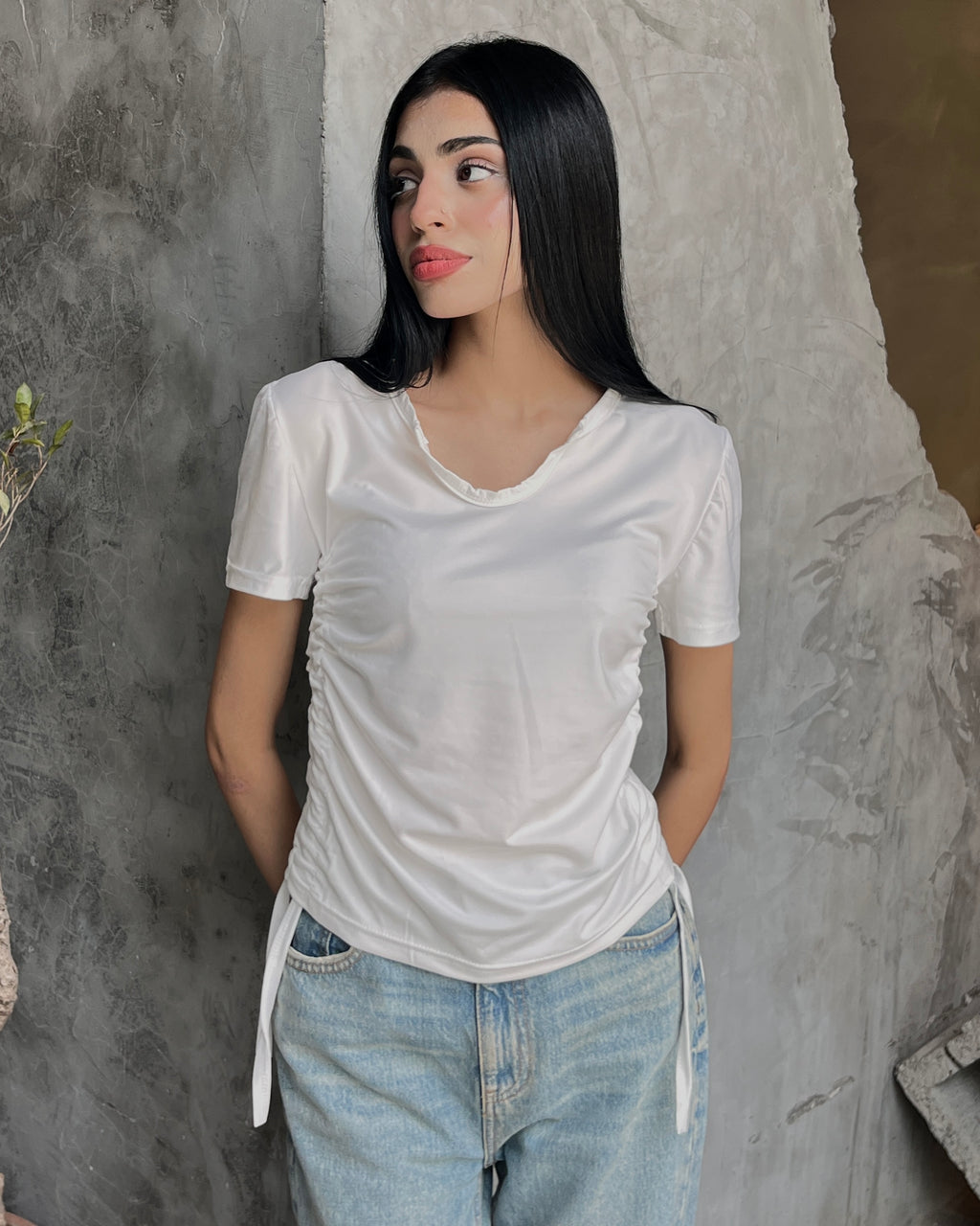 Ruched Side Tee