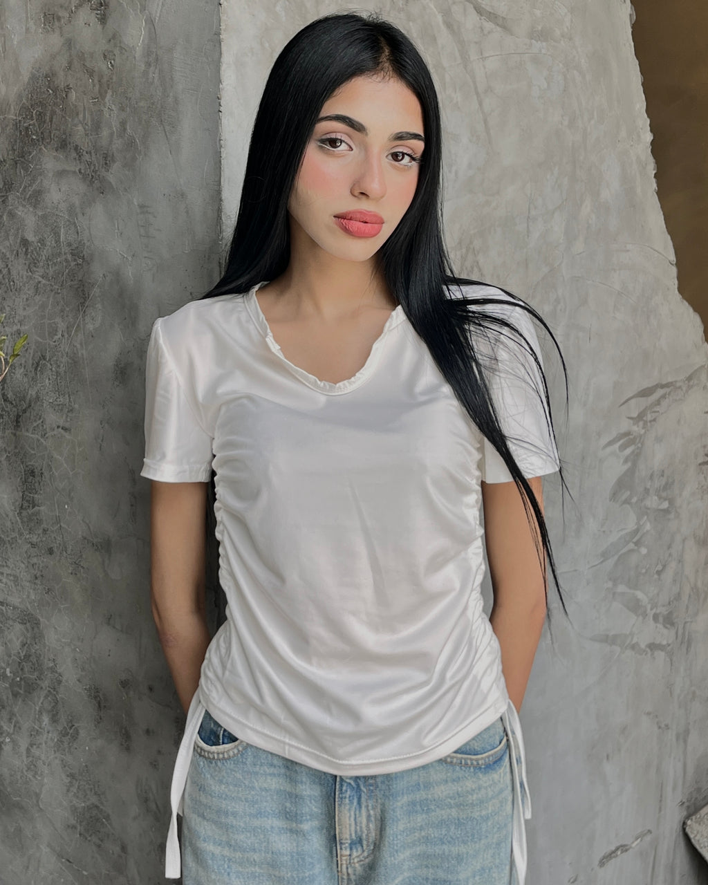Ruched Side Tee