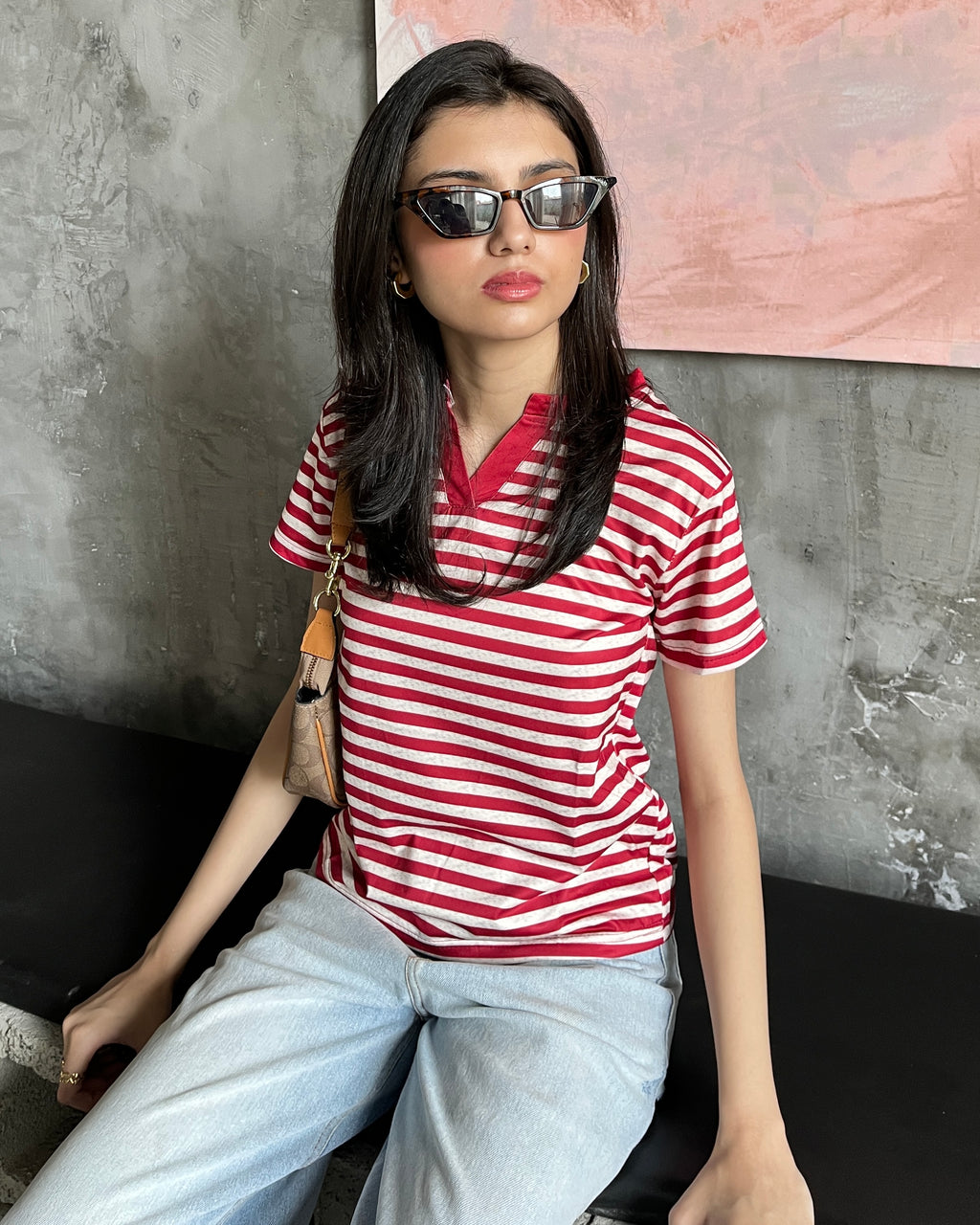 Scarlett Stripe Tee
