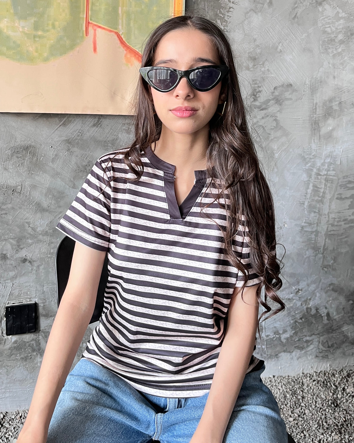 Scarlett Stripe Tee