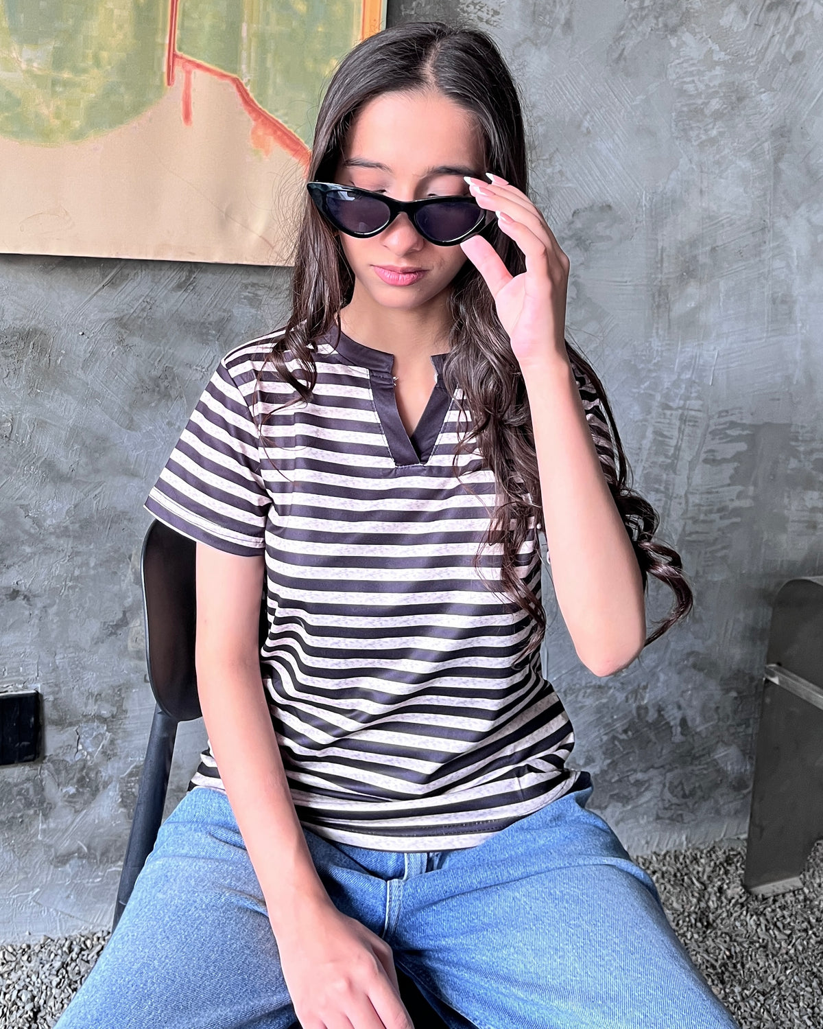Scarlett Stripe Tee