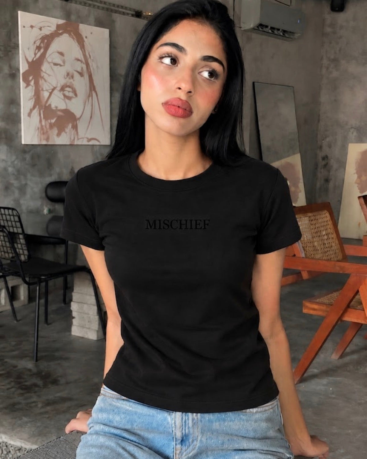 Muse Embroidered Tee